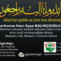 Ayşe Balıkçıoğlu Vefat Haberi