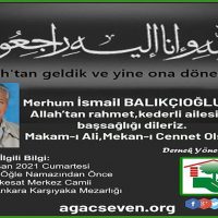 İsmail Balıkçıoğlu Vefat Haberi