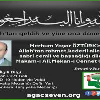 Yaşar Öztürk Vefat Haberi