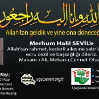 Halil Sevil Vefat Haberi