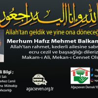 Mehmet Balkanoğlu Vefat Haberi