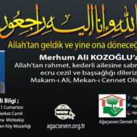 Ali Kozoğlu Vefat Haberi