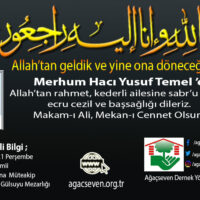Yusuf Temel Vefat Haberi