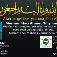 Ahmet Gürpınar Vefat Haberi