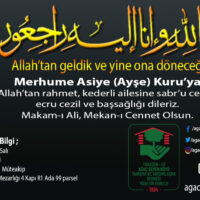 Asiye (Ayşe) Kuru Vefat Haberi