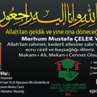 Mustafa Çelik Vefat Haberi