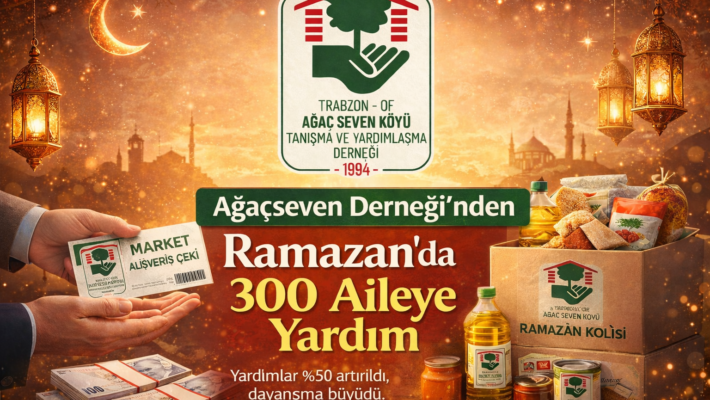 Ağaçseven Derneği’nden Ramazan Ayında Dayanışma Örneği